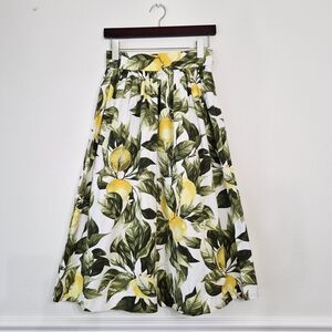 H&M Citrus A-Line Skirt